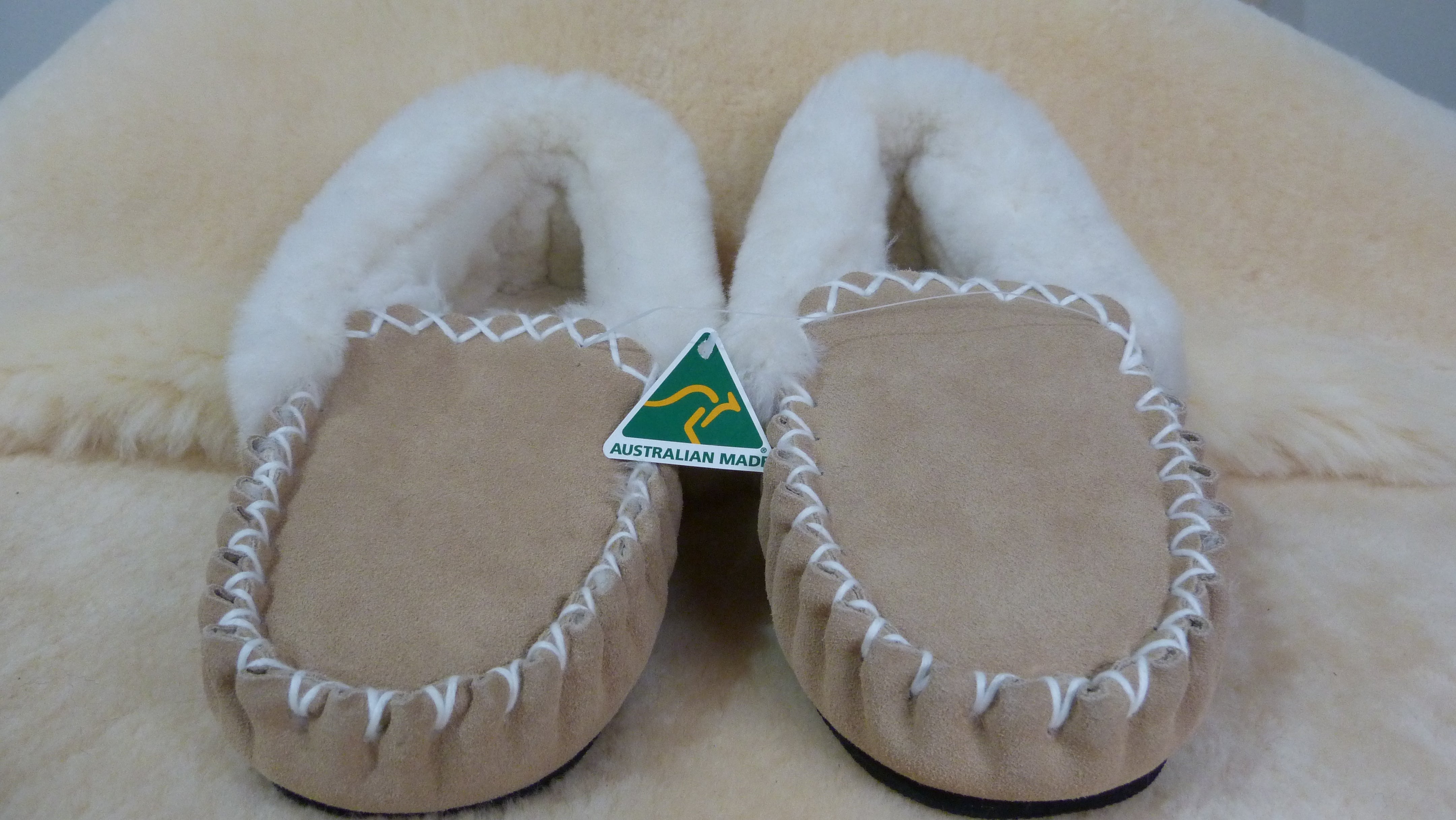 Australian made sheepskin moccasins hot sale