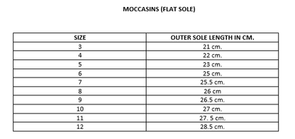 Moccasins (Flat Sole)