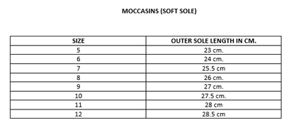 Moccasins (Soft Sole)